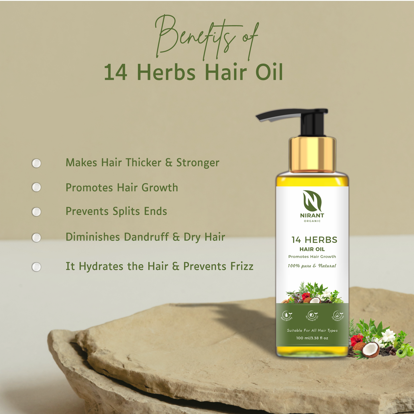 14 Herbs Hair Oil